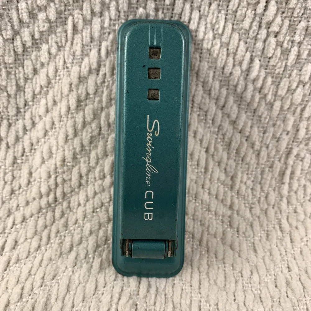 Vintage Swingline CUB Stapler Teal Made in USA‎ Teal Green 5.25